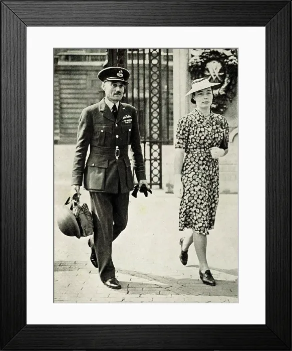 Framed Print : Royal Air Force Squadron Leader L. A. Strange, WW2 Framed Print : Royal Air Force Squadron Leader L. A. Strange, WW2