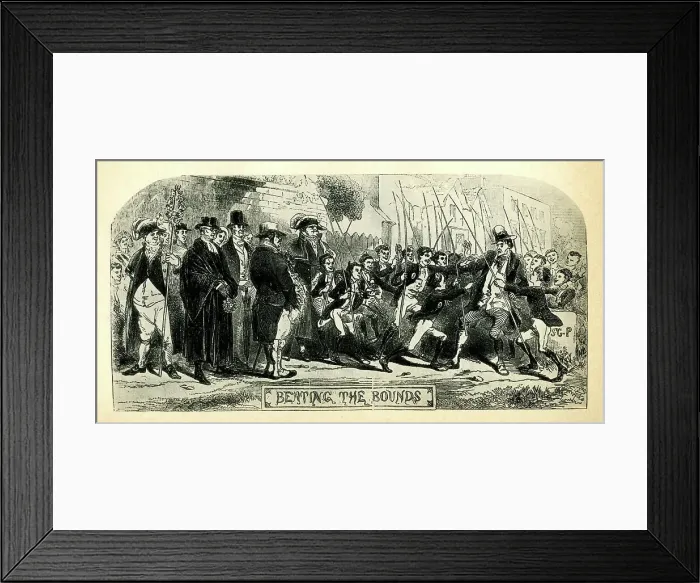 Framed Print : Beating the Bounds, Bloomsbury, London Framed Print : Beating the Bounds, Bloomsbury, London