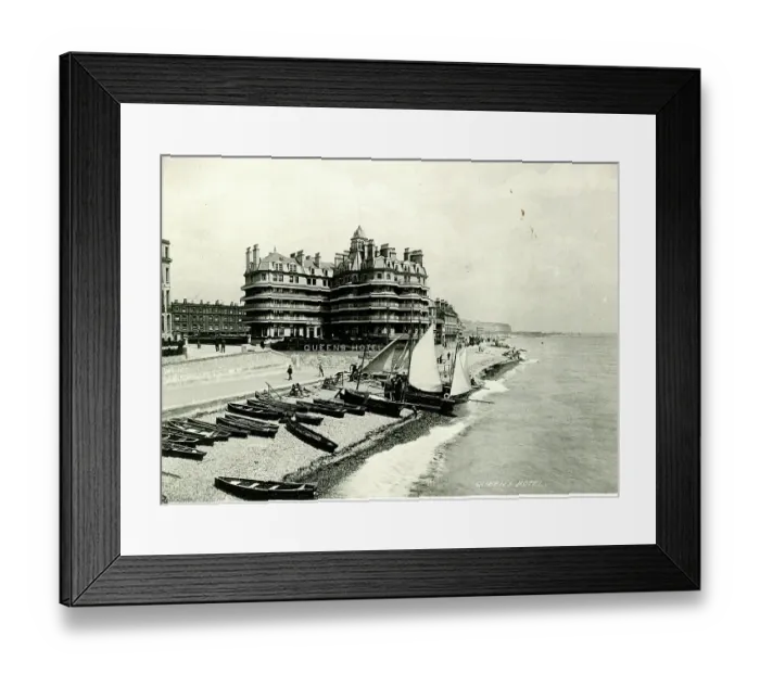 Framed Print : Queen's Hotel - Eastbourne, Sussex Framed Print : Queen's Hotel - Eastbourne, Sussex
