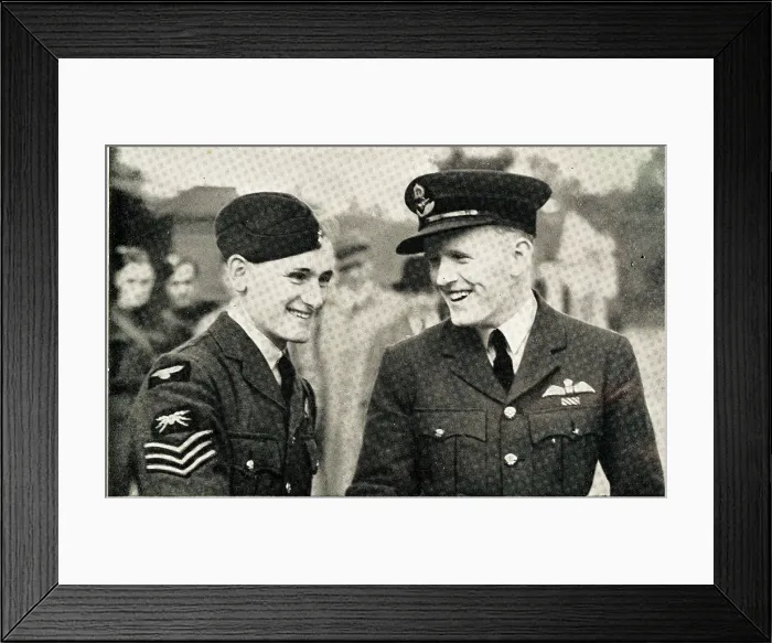 Framed Print : Sergeant John Hannah, VC and Pilot Officer C. A. Connor Framed Print : Sergeant John Hannah, VC and Pilot Officer C. A. Connor