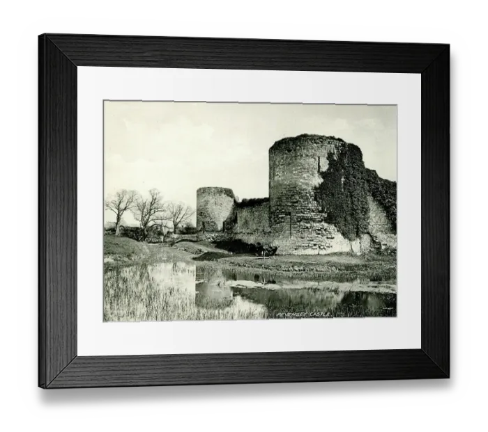 Framed Print : Pevensey Castle, Pevensey, East Sussex Framed Print : Pevensey Castle, Pevensey, East Sussex