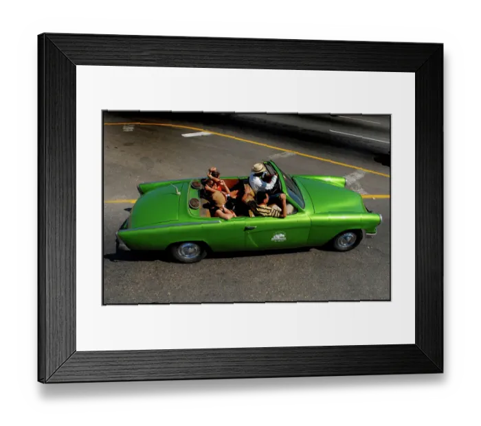 Framed Print : Open car, Havana, Cuba Framed Print : Open car, Havana, Cuba