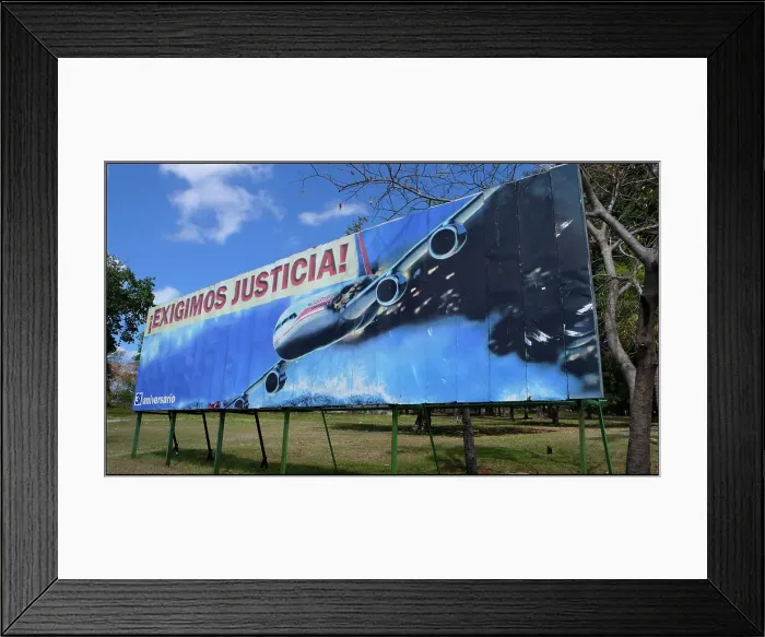 Framed Print : Political poster, Havana, Cuba Framed Print : Political poster, Havana, Cuba