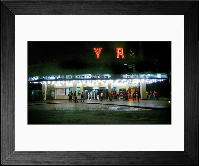 Framed Print : Outside cinema, Havana, Cuba Framed Print : Outside cinema, Havana, Cuba