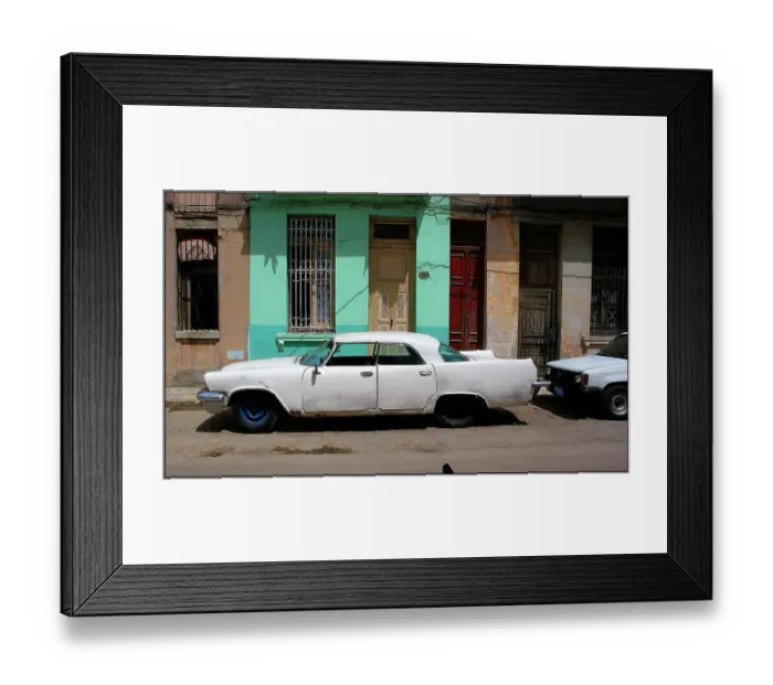 Framed Print : Classic old American car in street, Havana, Cuba Framed Print : Classic old American car in street, Havana, Cuba