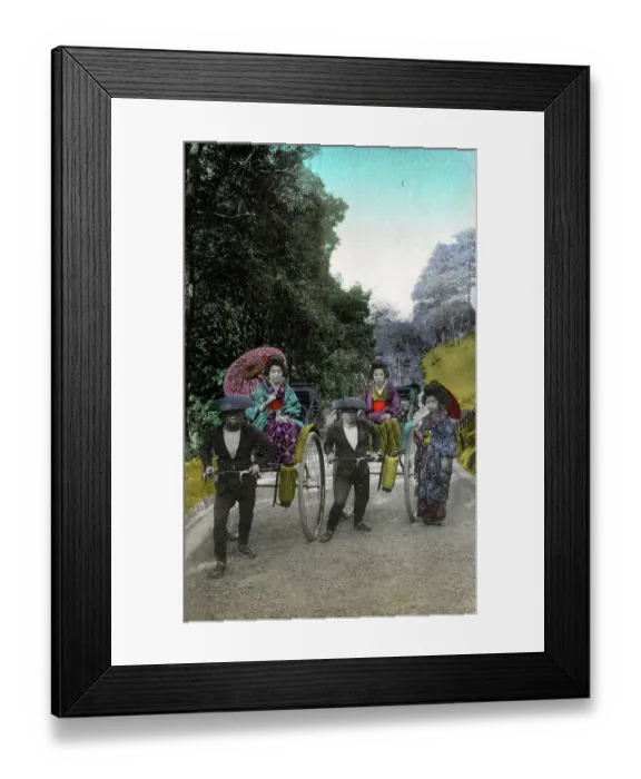 Framed Print : Two rickshaws about to depart Framed Print : Two rickshaws about to depart
