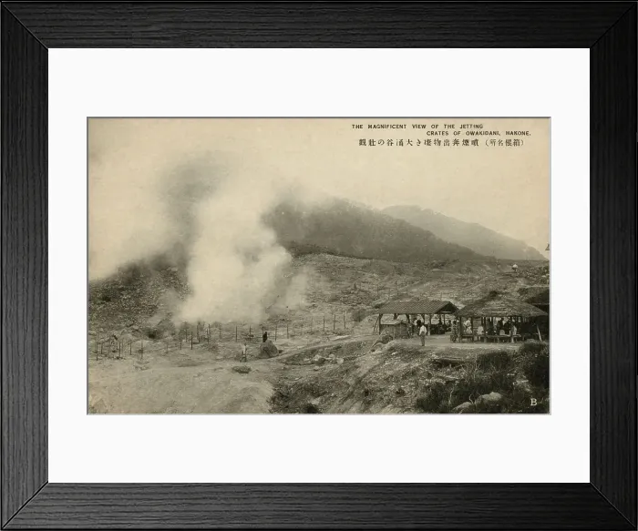 Framed Print : Owakidani active sulphur vents and hot springs, Japan Framed Print : Owakidani active sulphur vents and hot springs, Japan