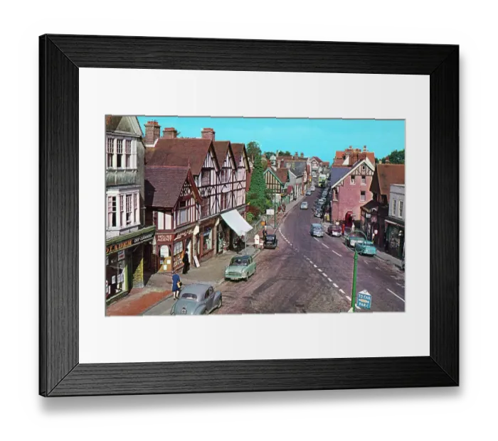 Framed Print : Broadway and High Street, Crowborough, East Sussex Framed Print : Broadway and High Street, Crowborough, East Sussex
