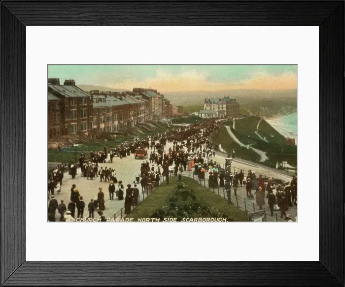 Framed Print : Church Parade, North Side, Scarborough Framed Print : Church Parade, North Side, Scarborough