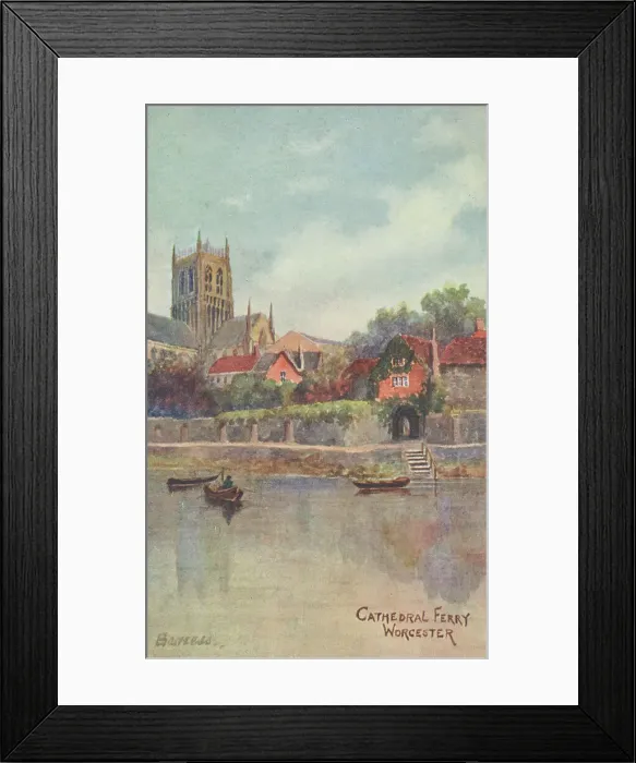 Framed Print : Cathedral Ferry, Worcester, Worcestershire Framed Print : Cathedral Ferry, Worcester, Worcestershire
