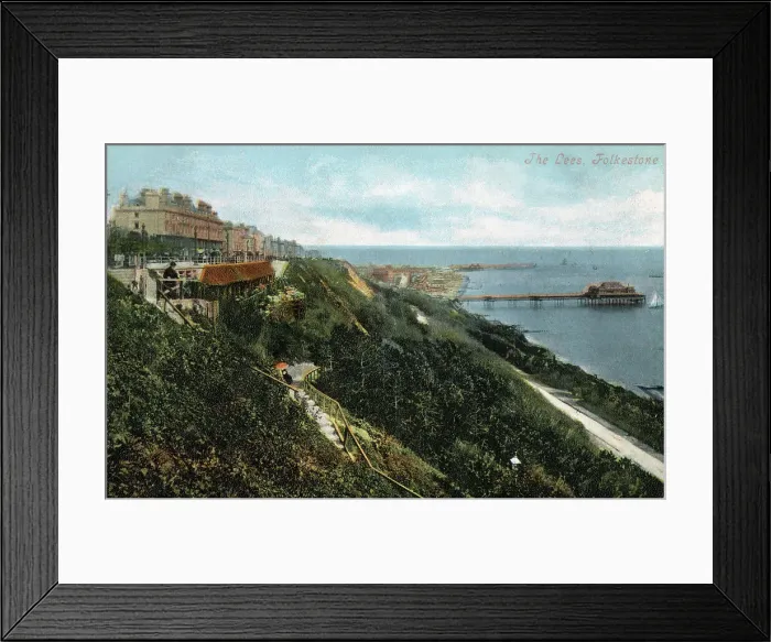 Framed Print : The Leas, Folkestone, Kent Framed Print : The Leas, Folkestone, Kent