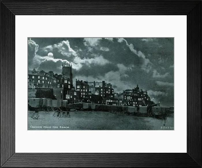 Framed Print : Cromer, North Norfolk - view from the beach Framed Print : Cromer, North Norfolk - view from the beach