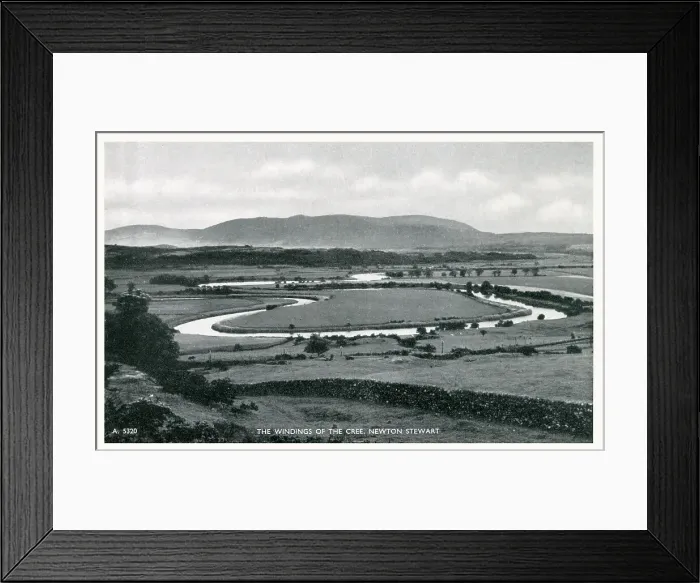 Framed Print : Bends in River Cree - Newton Stewart, Dumfries and Galloway Framed Print : Bends in River Cree - Newton Stewart, Dumfries and Galloway