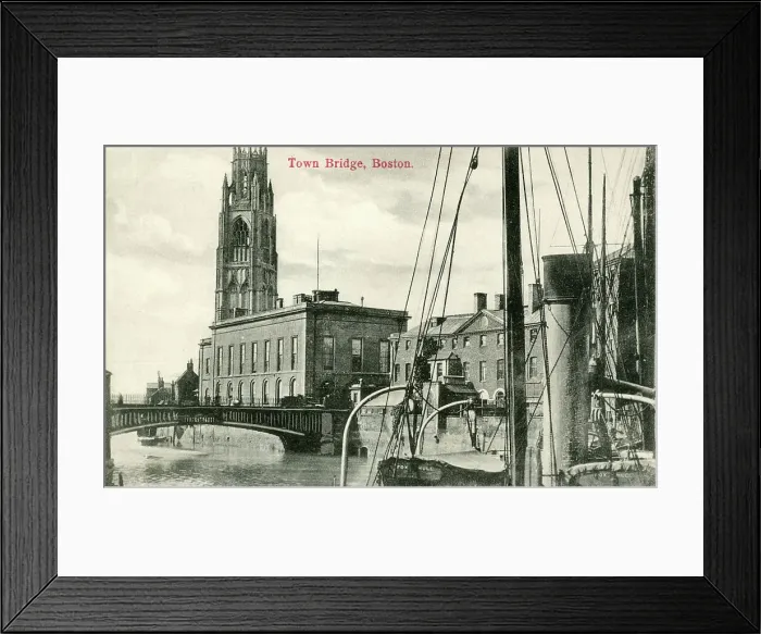 Framed Print : Town Bridge, Boston, Lincolnshire Framed Print : Town Bridge, Boston, Lincolnshire