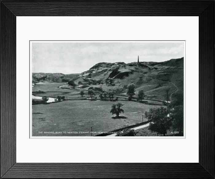 Framed Print : The winding road to Newton Stewart from New Galloway Framed Print : The winding road to Newton Stewart from New Galloway
