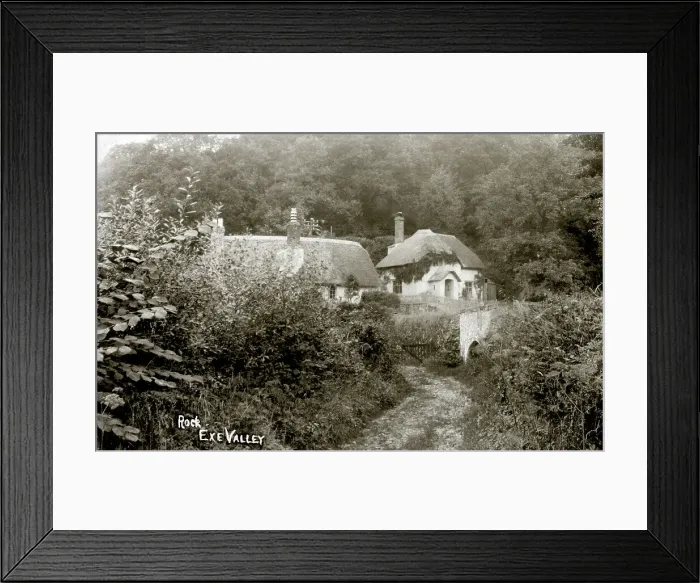 Framed Print : Cottages at Rock Copse - Exe Valley, Devon - near Tiverton Framed Print : Cottages at Rock Copse - Exe Valley, Devon - near Tiverton