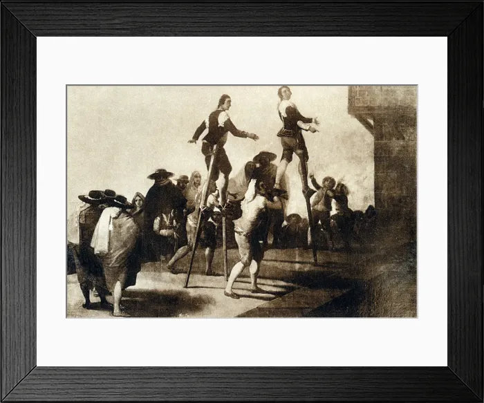 Framed Print : Francisco de Goya y Lucientes - Los Zancos (Stilts) Framed Print : Francisco de Goya y Lucientes - Los Zancos (Stilts)
