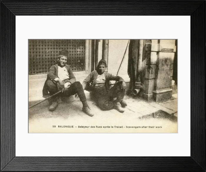 Framed Print : Thessaloniki, Greece - Street Sweepers resting Framed Print : Thessaloniki, Greece - Street Sweepers resting