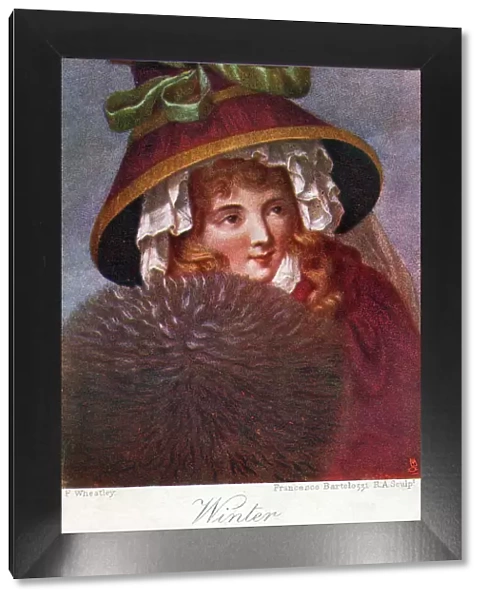 Mrs Wheatley in 1788 - Winter - Francesco Bartolozzi