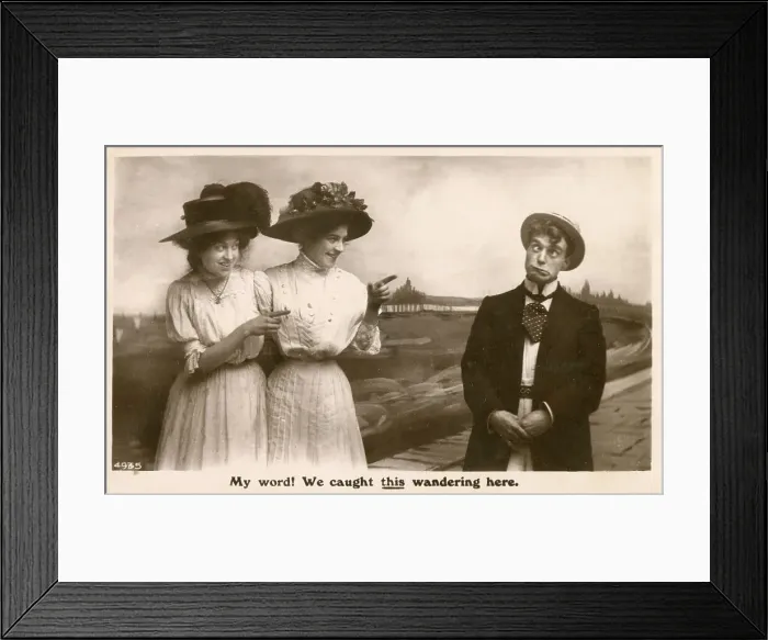 Framed Print : My Word! We caught THIS wandering here Framed Print : My Word! We caught THIS wandering here