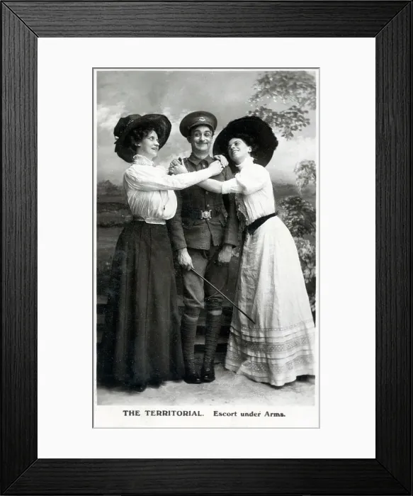 Framed Print : The Territorial - Escort under Arms Framed Print : The Territorial - Escort under Arms