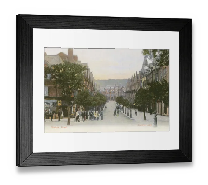 Framed Print : Station Road, Colwyn Bay Framed Print : Station Road, Colwyn Bay