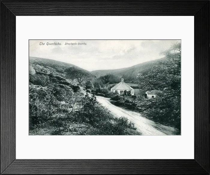 Framed Print : Quantock Hills - Shepherds Coombe Framed Print : Quantock Hills - Shepherds Coombe