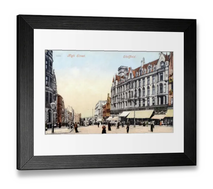 Framed Print : High Street, Sheffield Framed Print : High Street, Sheffield