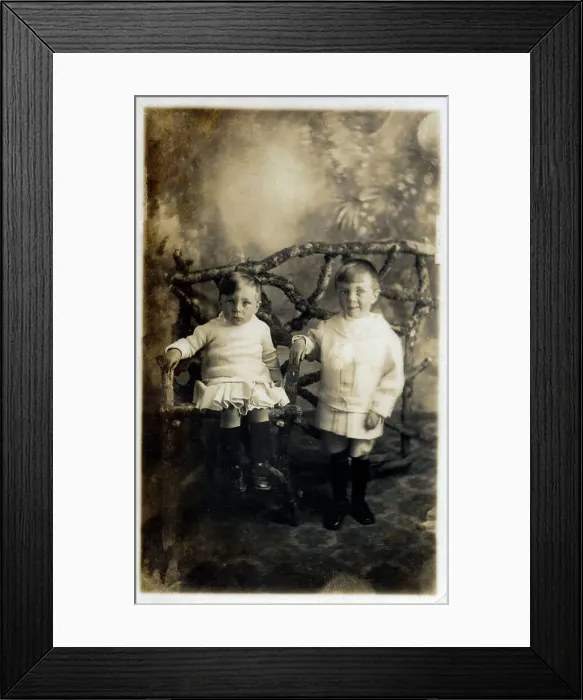 Framed Print : Two little boys - British sibling toddlers Framed Print : Two little boys - British sibling toddlers