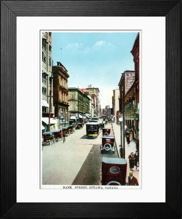 Framed Print : Bank Street, Ottawa, Canada Framed Print : Bank Street, Ottawa, Canada