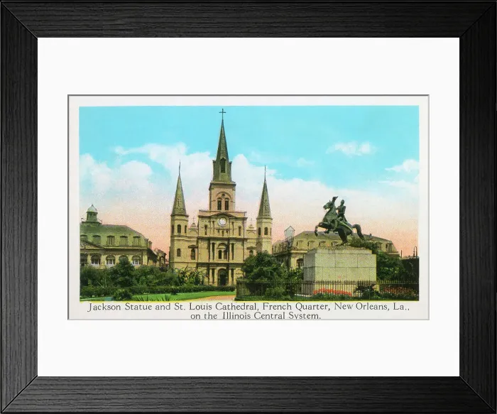 Framed Print : Jackson Statue and St. Louis Cathedral, New Orleans, USA Framed Print : Jackson Statue and St. Louis Cathedral, New Orleans, USA