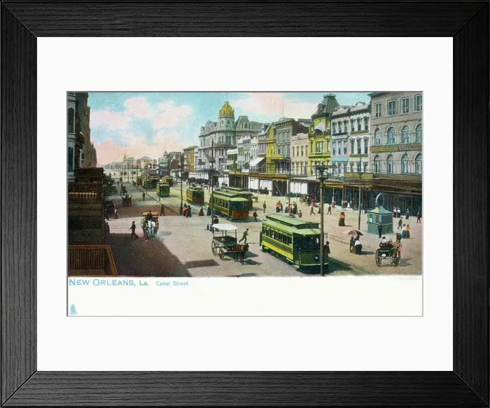 Framed Print : Canal Street, New Orleans, Louisiana, USA Framed Print : Canal Street, New Orleans, Louisiana, USA