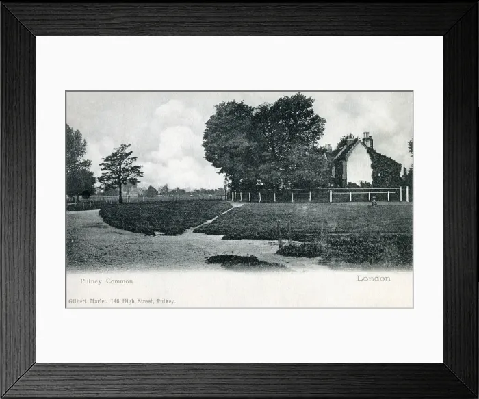 Framed Print : Old houses on Putney Common, London Framed Print : Old houses on Putney Common, London