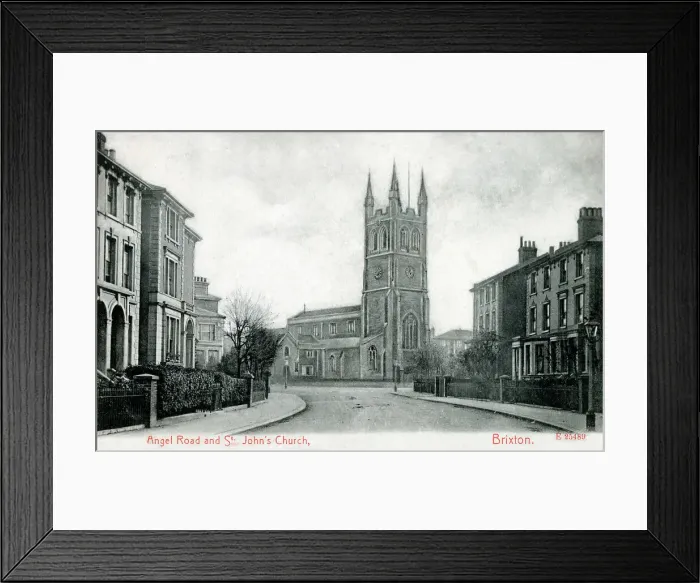 Framed Print : Angel Road and St. John's Church. Brixton, South London Framed Print : Angel Road and St. John's Church. Brixton, South London