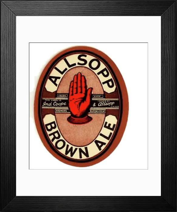Framed Print : Allsopp Brown Ale Framed Print : Allsopp Brown Ale