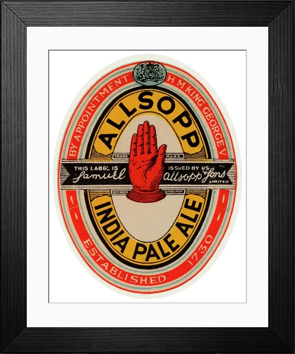 Framed Print : Allsopp India Pale Ale Framed Print : Allsopp India Pale Ale