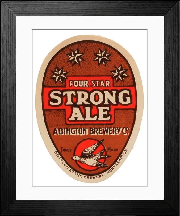 Framed Print : Abington Brewery Four Star Strong Ale Framed Print : Abington Brewery Four Star Strong Ale
