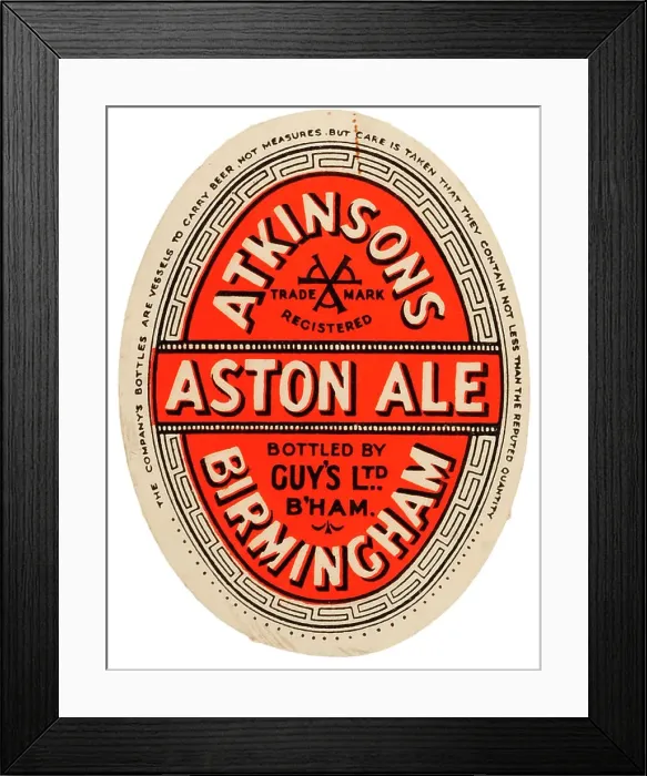 Framed Print : Atkinsons Aston Ale Framed Print : Atkinsons Aston Ale