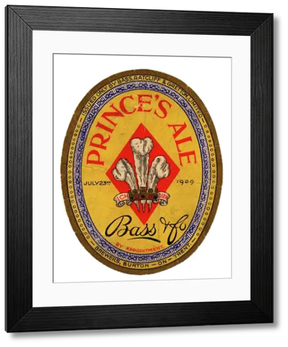 Framed Print : Bass & Co Prince's Ale - Copy Framed Print : Bass & Co Prince's Ale - Copy