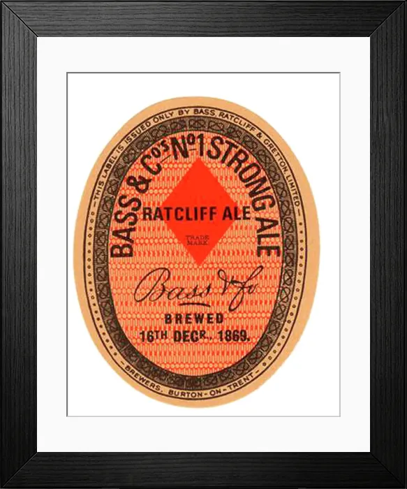 Framed Print : Bass & Co No 1 Strong Ale - Ratcliff Ale Framed Print : Bass & Co No 1 Strong Ale - Ratcliff Ale