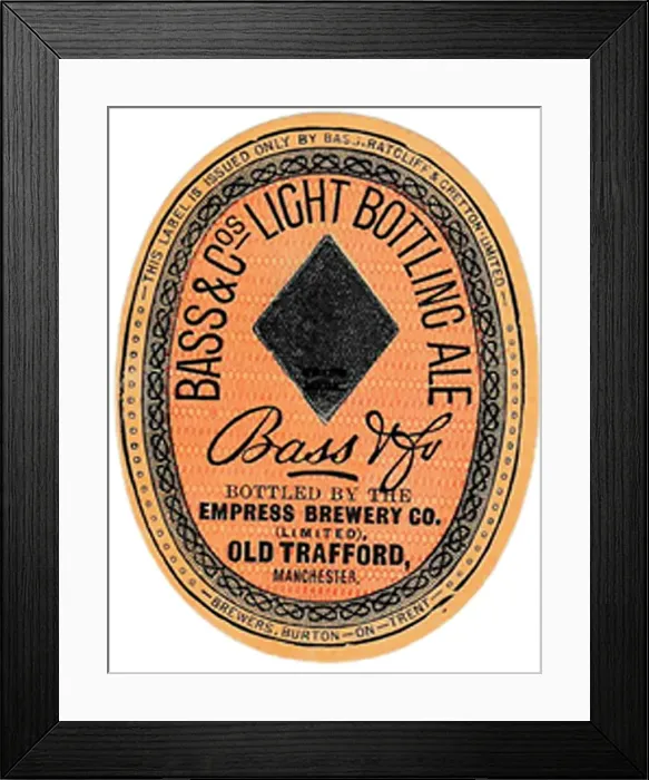 Framed Print : Bass & Co Light Bottling Ale Framed Print : Bass & Co Light Bottling Ale