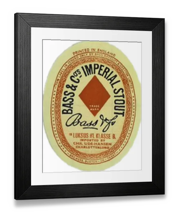 Framed Print : Bass & Co Imperial Stout Framed Print : Bass & Co Imperial Stout
