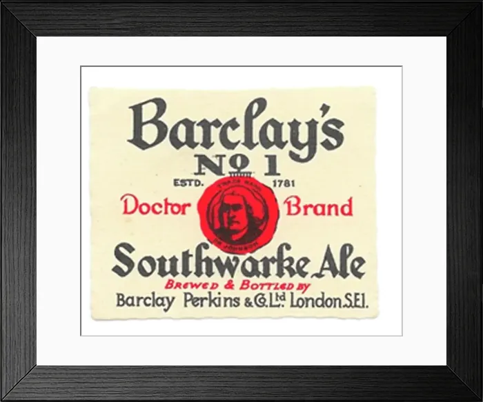 Framed Print : Barclay No1 Southwarke Ale Framed Print : Barclay No1 Southwarke Ale