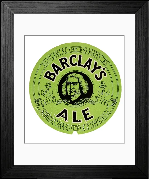 Framed Print : Barclay's Dr Johnson Ale Framed Print : Barclay's Dr Johnson Ale