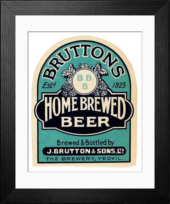 Framed Print : Bruttons Home Brewed Beer Framed Print : Bruttons Home Brewed Beer