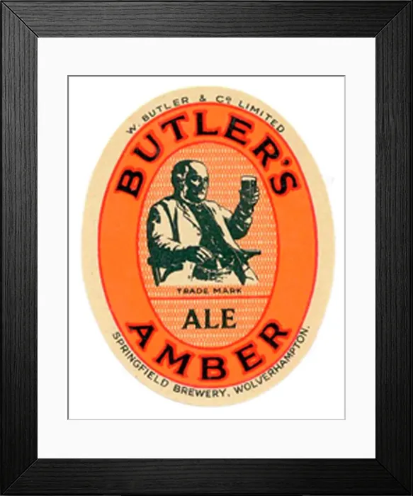 Framed Print : Butler's Amber Ale Framed Print : Butler's Amber Ale