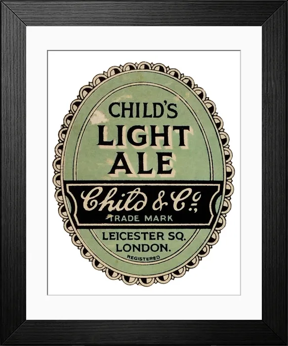Framed Print : Child's Light Ale Framed Print : Child's Light Ale