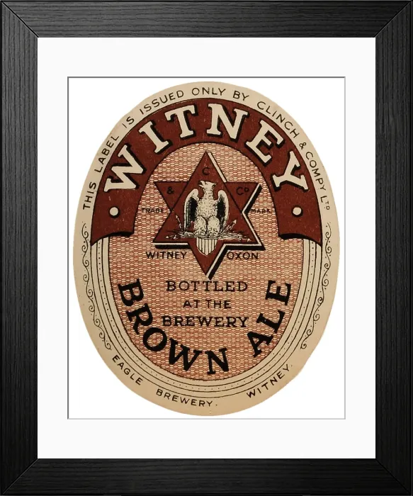Framed Print : Clinch Witney Brown Ale Framed Print : Clinch Witney Brown Ale