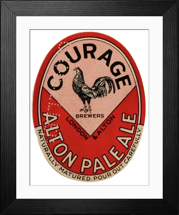 Framed Print : Courage Alton Pale Ale Framed Print : Courage Alton Pale Ale