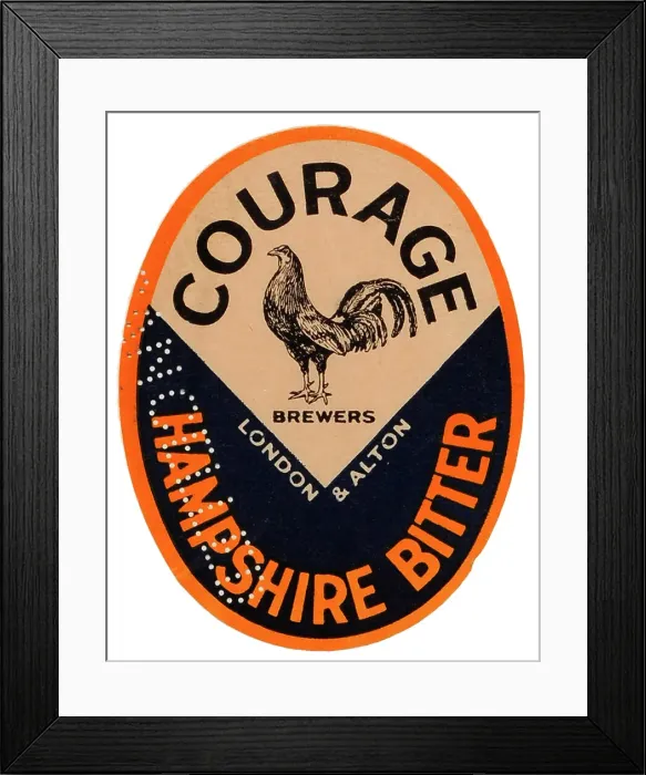 Framed Print : Courage Hampshire Bitter Framed Print : Courage Hampshire Bitter